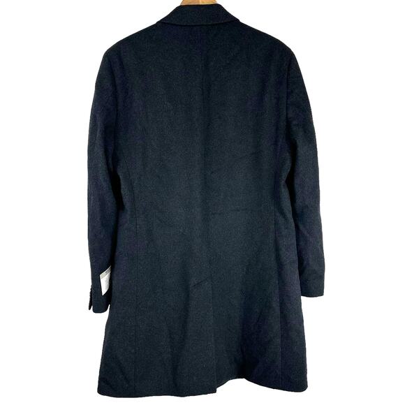 Kenneth Cole Reaction NWT Men's Raburn Wool Blend Top Coat Size 40R Charcoal - Picture 4 of 11